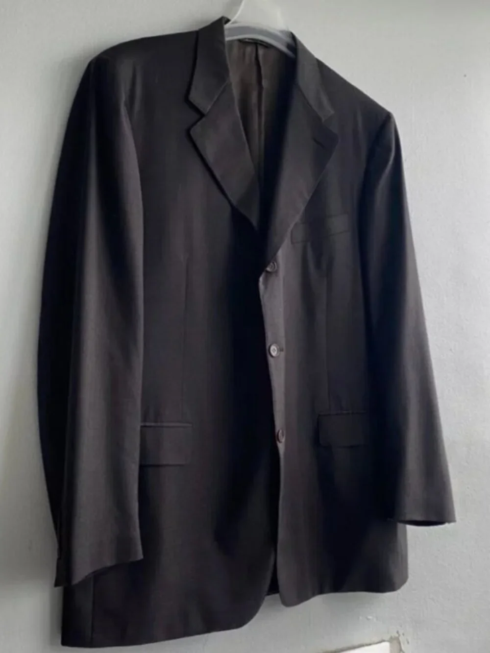 Canali Men’s Brown Dress Jacket 100% Pure Virgin Wool Old Money Size 58L Italy